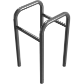 Anti-nudge hoop | for trees and posts | hot-dip galvanized | width: 600 mm, depth: 600 mm, height above ground: 650 mm | for casting in concrete